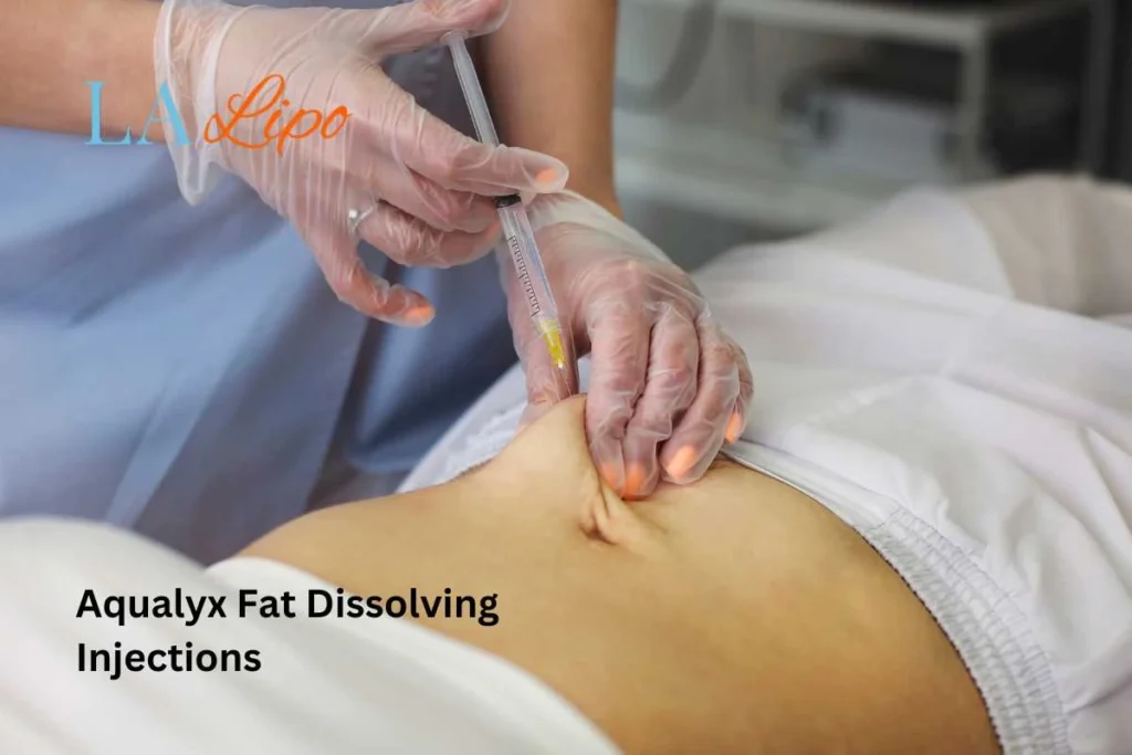 woman having fat dissolving injections Streatham in the stomach