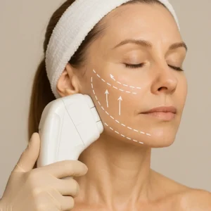 Woman having HI-FU to reduce wrinkles call LA LIPO Streatham Now!