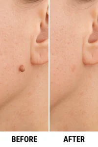 Skin tags removal Streatham before and after