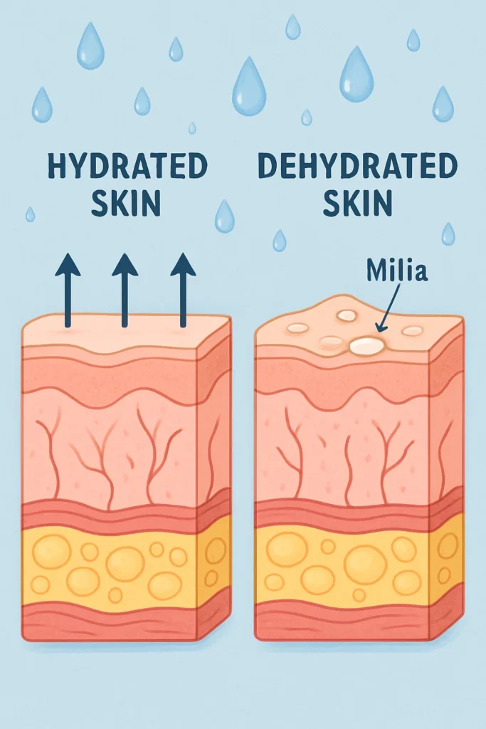 The importance of hydration and milia production Streatham