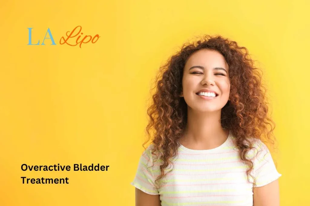 woman smiling about overactive bladder treatment Streatham solutions